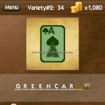 Level Variety 2 34 Green card