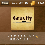 Level Variety 2 40 Center of gravity